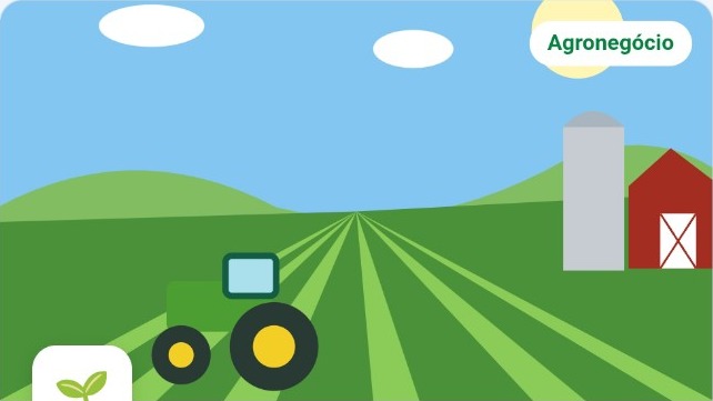 Ilustração de uma fazenda