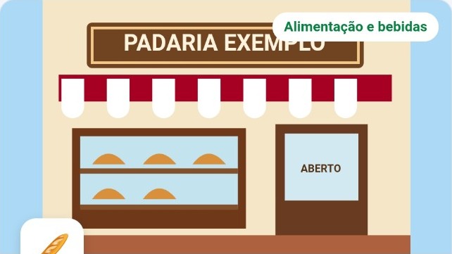 Ilustração de uma padaria